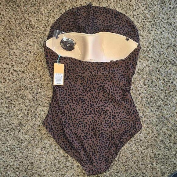 Kona Sol Animal Print One Piece Swimsuit NWT - Picture 5 of 6
